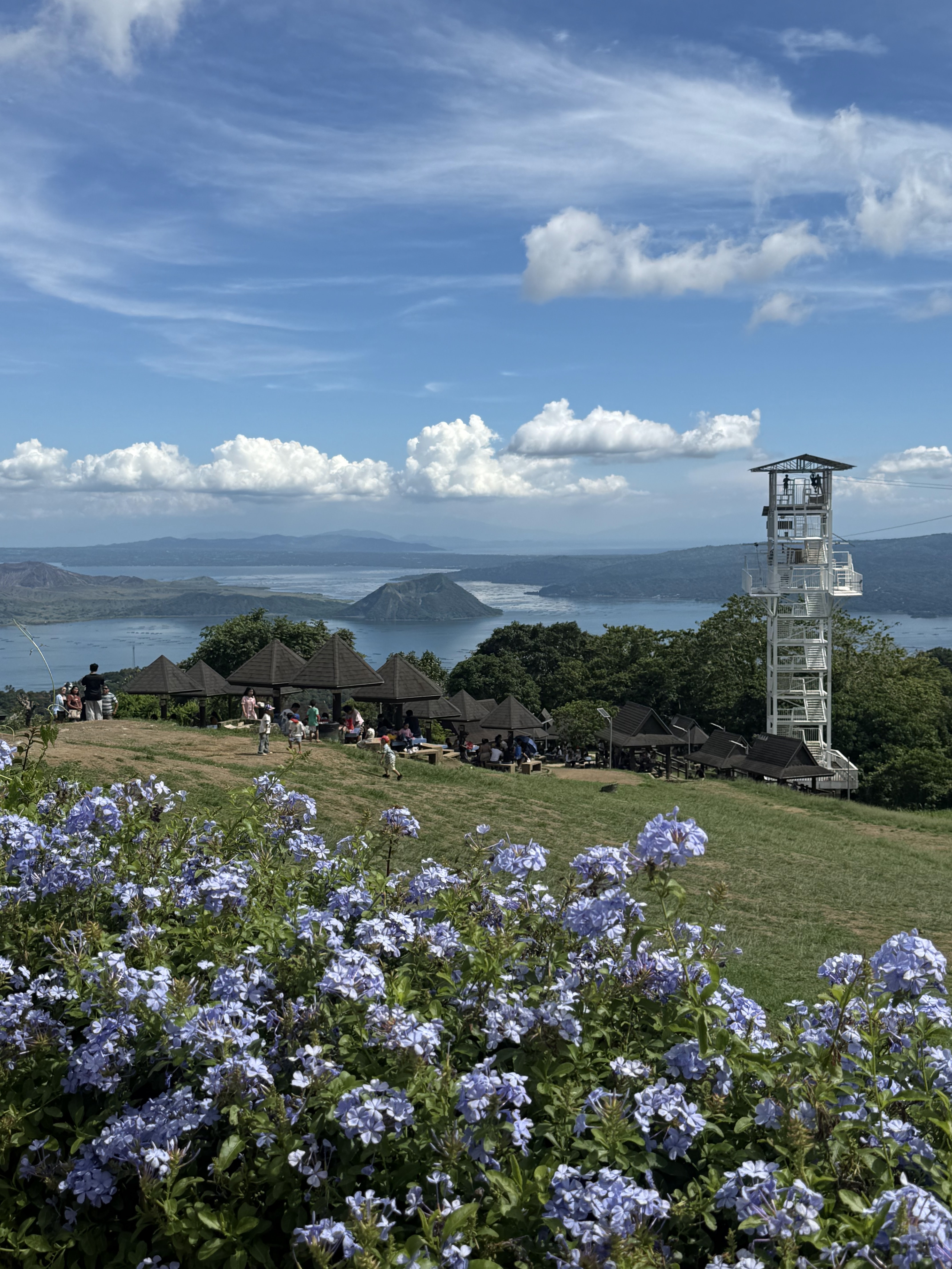 Panoramic view of Taal Lake and Taal Volcano from Tagaytay Ridge